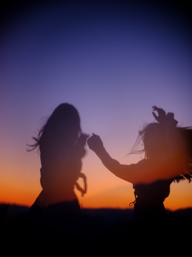 dancing silhouette